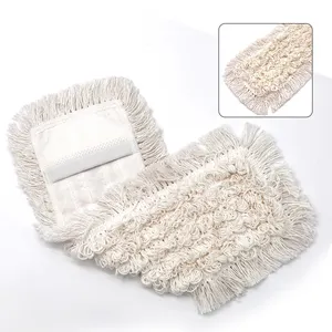 Hot Koop Katoen Schoonmaken Mop Leverancier Vlakke Vloer Schoonmaken Katoen Mop Katoen Pocket Mop