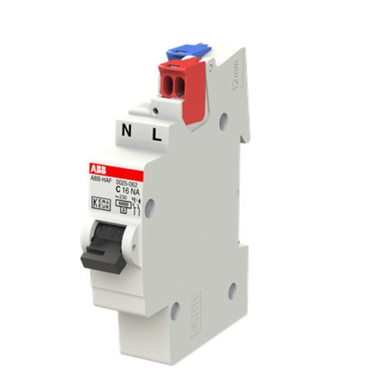 Miniature Circuit Breaker (MCB) Hafonorm MCB Flexomaat Screwless C Char 16A 2P 6KA abb 4KV