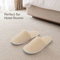 Chaussons jetables pour pédicure, en tissu éponge EVA, à bout fermé, antidérapants, pour spa, hôtel, salon, usage client et kits de voyage, vente en gros à prix abordable