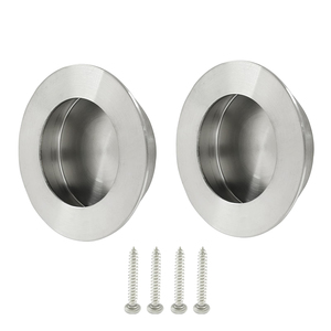 ドアハンドル円形隠し隠しドア引きステンレス鋼引込指キャビネット - Product Image 6