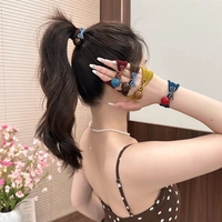 YAOYU Élastique à cheveux haut de gamme avec nœud, pour femme, très élastique et durable, en caoutchouc, sans risque de blessure