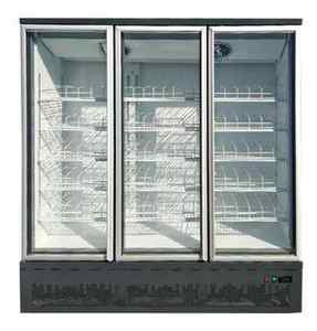 Enfriador de Bebidas Refrigerado por <span class=keywords><strong>Aire</strong></span> de 1500L con 3 Puertas de Vidrio, <span class=keywords><strong>Placa</strong></span> de Hierro Esmaltado para Exhibición Multiusos en Supermercados - Product Image 1