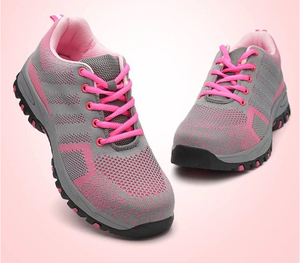 Chaussures de <span class=keywords><strong>sécurité</strong></span> de sport de style nouveau pour hommes/femmes, tissage volant de la Chine, avec embout en acier respirant pour l'été et l'automne - Product Image 1