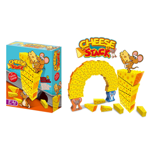 <span class=keywords><strong>Jeu</strong></span> éducatif d'empilage de fromages pour enfants, <span class=keywords><strong>jeu</strong></span> de société de haute qualité, jouet d'équilibre en plastique Souris et Gâteau, en vente - Product Image 4