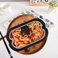 Tian Xiaohua Sesame Paste Runny Wide Noodles Hot Pot Instant Food for Night Snacks, Quick Meal, No-Boil Self-Cooking