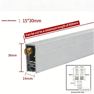 Joint de <span class=keywords><strong>porte</strong></span> automatique à levage caché - Bande anti-poussière et insonorisante pour portes résidentielles/commerciales - Product Image 1