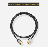 Câble OEM MINI pour 4K 60Hz haute vitesse 18 Gbps, gaine en PVC plaquée or, personnalisation de la longueur et du logo