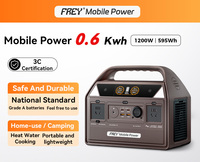 Frey catu daya seluler C600 220V, baterai cadangan kegagalan kapasitas tinggi, catu daya luar ruangan portabel