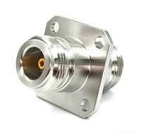 Adaptateur coaxial RF haute fréquence N-KFKG, connecteur coaxial à ondes millimétriques, connecteur à ondes millimétriques en acier inoxydable