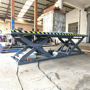 KCCL LIFT sobre el suelo 2 toneladas 5 toneladas 6 toneladas doble cilindro hidráulico tijera coche elevador - Product Image 4