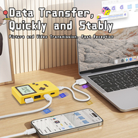 Console de jeu rétro créative Hub USB Plug & Play Hub de jeu nostalgique Répartiteur USB de bureau Multi 4 ports Hub USB C
