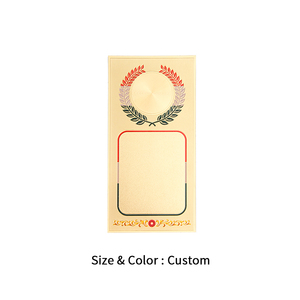 Autocollant rectangulaire en feuille OEM ODM de galvanoplastie dorée et argentée pour plaque Design unique Nouveaux autocollants en feuille vierge en stock - Product Image 5