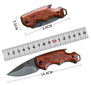 Gỗ xử lý sắc nét gấp lưỡi với Mini Keychain dao STUBBY Túi dao cho cắm trại tiện ích săn bắn và câu cá - Product Image 3