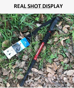 Kính thiên văn đi bộ đường dài gậy leo núi cực tùy chỉnh cạnh tranh núi đa chức năng gấp cao su nhôm 6061 Túi OPP + carton - Product Image 5