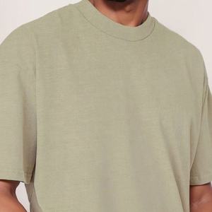 Wholesale Heavy Cotton 280 Gsm Vintage Washed <b>High</b> <b>Neck</b> <b>Tshirt</b> With Your Own Logo - Product Image 5