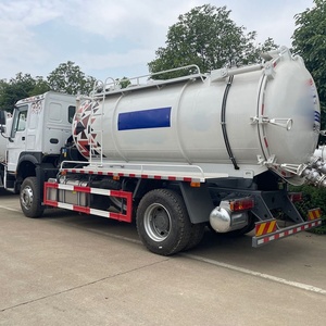 Camion de vidange des eaux usées HOWO 4x2 de 12 000 litres pour l'entretien des canalisations municipales en Asie centrale, nettoyage des eaux usées par aspiration - Product Image 2