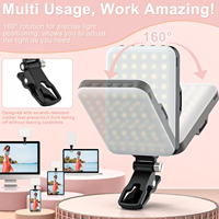 180 Rotation réglable bicolore téléphone Selfie anneau lumière Portable Led téléphone portable Selfie lumière de remplissage