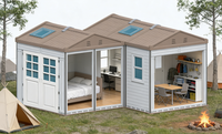 Shed WooWild – Atelier/Entrepôt Modulaire Préfabriqué Portable, Rapide, Écologique, Étanche en PEHD, Alimenté par Énergie Solaire pour Cour et Outils