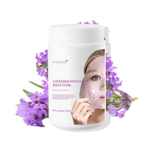 BANGWEI Productos para el cuidado de la piel Venta al por mayor Máscara de gelatina de pétalos de lavanda en polvo para el cuidado de la cara Máscara de gelatina de cristal hidratante calmante - Product Image 1