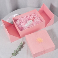 Emballage cadeau de luxe personnalisé avec logo, boîte cadeau en carton kraft blanc rigide