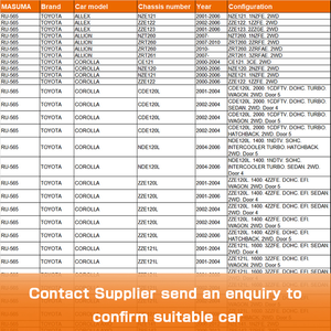 RU-565 Piezas de Repuesto de Goma para Automóviles, Barra Estabilizadora de Goma para Suspensión, Buje del Brazo Inferior Delantero 48725-12560 para TOYOTA ALLEX NZE121 - Product Image 2