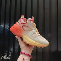 Chaussures de course rehaussantes pour femmes, plateforme diamant, maille respirante, à lacets, pour le sport et la marche, printemps été automne hiver