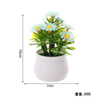 Mini Tournesol Artificielle Pot Micro Paysage Ornements Décoratifs En Plastique Fleurs Artificielles Bureau À Domicile Accessoires Décoratifs