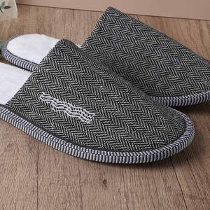 Pantoufles d'hôtel en toile personnalisables, écologiques, jetables, vintage, douces, biodégradables, recyclables, lavables et portables - Product Image 4