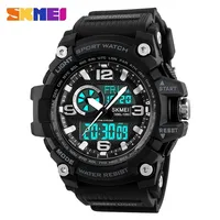 Skmei-relojes digitales deportivos para hombre, pulsera impermeable con doble horario, jam tangan, 1283