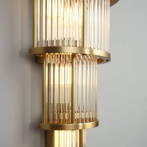 Lámpara de Pared de Cristal de Estilo Moderno y Lujoso, Personalizada en Cobre, para Vestíbulo de Hotel, Villa, Sala de Estar, Oficina de Ventas - Product Image 5