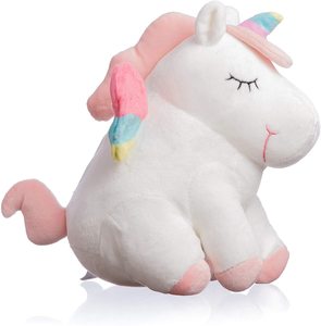 <span class=keywords><strong>Peluche</strong></span> <span class=keywords><strong>Unicorno</strong></span> Personalizzato 25cm con LED Arcobaleno Luminoso - Product Image 1