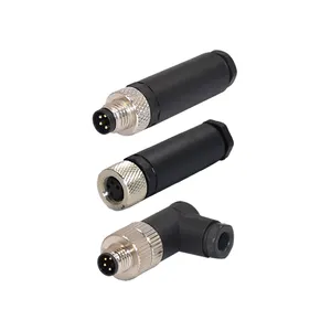 Rigoal OEM Circular M8 Auto IP68 Conector de cabo à prova d'água 2 3 4 8 12 Pinos Tomada de energia automotiva Fio Carro Internet Veículos