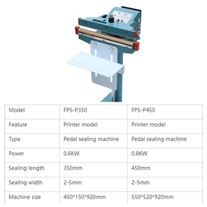 <span class=keywords><strong>Selladora</strong></span> Térmica Vertical <span class=keywords><strong>de</strong></span> <span class=keywords><strong>Pedal</strong></span> HIPAC PFS-F350 con Marco <span class=keywords><strong>de</strong></span> Aluminio <span class=keywords><strong>Selladora</strong></span> <span class=keywords><strong>de</strong></span> <span class=keywords><strong>Impulso</strong></span> para Tareas Pesadas - Product Image 3