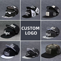 Topi Snapback Berstruktur Multi Warna, Pinggiran Dapat Disesuaikan, Logo Kustom, Unisex, Kasual, Model Baseball