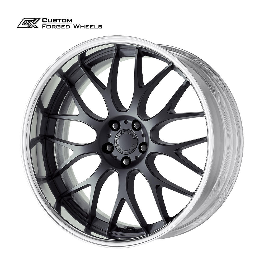 Borde cepillado + Negro brillante