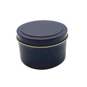 3oz Aromatherapy Candle Can 60x40mm Straight Round Spot Tinplate Metal Candle Can Portable Tin Round Can