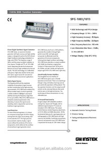 Générateur de fonctions DDS GWINSTEK SFG-1003/SFG-1013 - Plage de fréquences 3 MHz, amplitude 10 Vp-p, ondes sinusoïdales/triangulaires/carrées - Product Image 4