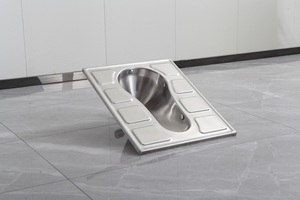 Loại mới nhà tù vuông nhà vệ sinh ngồi xổm <span class=keywords><strong>Pan</strong></span> Chất lượng cao thép không gỉ Squat <span class=keywords><strong>Pan</strong></span> - Product Image 2