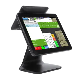 Terminale POS 15 pollici 9.7 "Display posteriore sistema POS Windows EPOS macchina registratore di cassa POS registratore cassa macchina