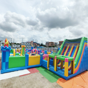 Castillo inflable gigante para exteriores, parque temático inflable comercial, ciudad inflable de diversión. - Product Image 6