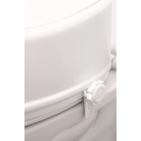 Siège de toilette surélevé (15 cm 6") ovale pour personnes âgées - Polypropylène (PP) Capacité 136 kg - PEPE Mobility P30005 Sans outils
