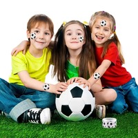 Rouleau d'autocollants personnalisés sur le thème du football, cadeau promotionnel pour les fans de football, décoration pour ordinateur portable, coque de téléphone, bouteille d'eau, 500 pièces