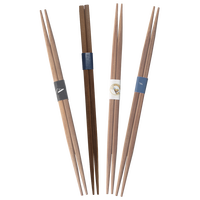 Baguettes jetables de qualité supérieure en papier de 24 cm, pointe double, pour sushi, logo personnalisé coréen, achat de baguettes japonaises