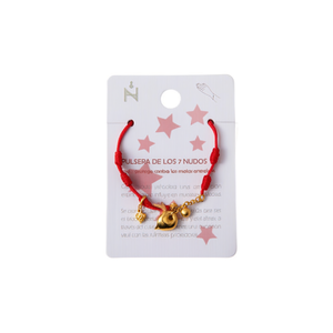 Pulsera de siete nudos Angelina, cuerda roja, amuleto de cruz dorada, protección religiosa, joyería de moda, regalo unisex - Product Image 4