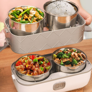 Boîte à bento à usage domestique 220V pratique pour le chauffage et le réchauffement des aliments Boîte à <span class=keywords><strong>lunch</strong></span> portable Réchauffeur électrique de nourriture Boîte à <span class=keywords><strong>lunch</strong></span> Chauffe-ustensiles - Product Image 4