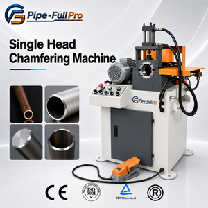 Machine automatique de chanfreinage d'extrémités de tuyaux à tête unique, machine de biseautage de tuyaux à engrenages, angle de chanfreinage de 45 degrés pour tuyaux en acier - Product Image 1