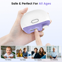 Coupe-ongles électronique Wochuan, excellent, avec récupérateur, coupe-ongles automatique électrique, coffret cadeau, coupe-ongles LED pour adultes