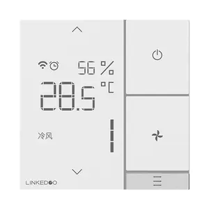 Termostato inteligente de parede, termostato inteligente do quarto para o hvac