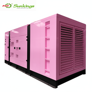 Générateur diesel <span class=keywords><strong>rose</strong></span> super silencieux 50/60Hz 800KW personnalisé avec option de boîte d'auvent d'alternateur ATS Stamford - Product Image 3