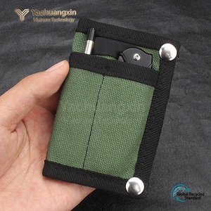 Outdoor Minimalist Key Bag Green Canvas Pocket Card Holder Multifunctional <b>Camping</b> <b>Hiking</b> Hunting Molle Tool Storage Accessory - Product Image 3